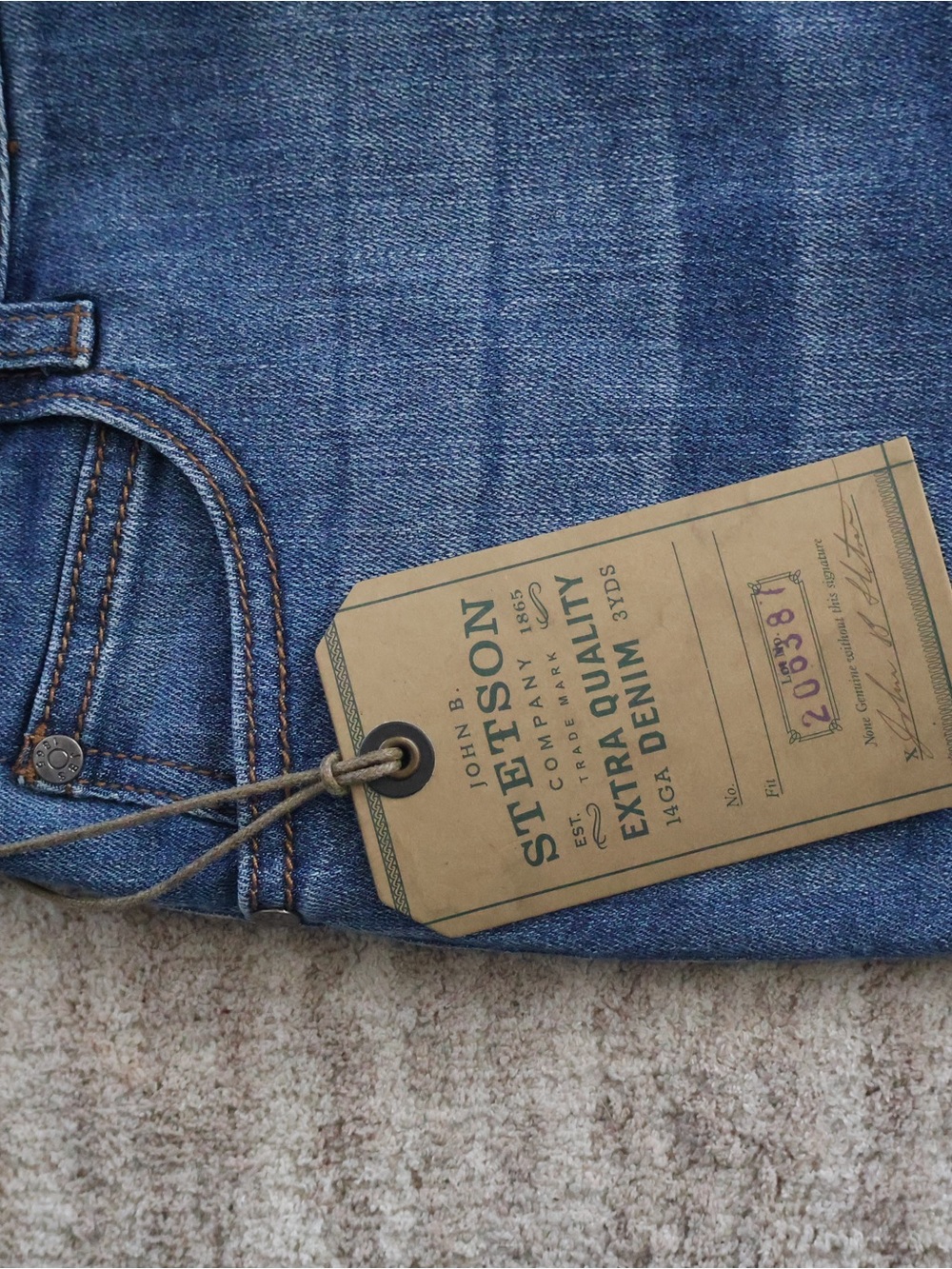 High-Rise Blue Denim A-Line Skirt - Women - Picture 4 of 7